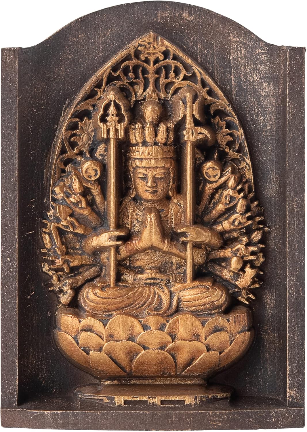 仏像 千手観音菩薩 木彫干支 お守り本尊 子年 開運 厄除け 祈願成就 総